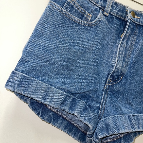 American Apparel Blue Jean Shorts - Picture 6 of 6